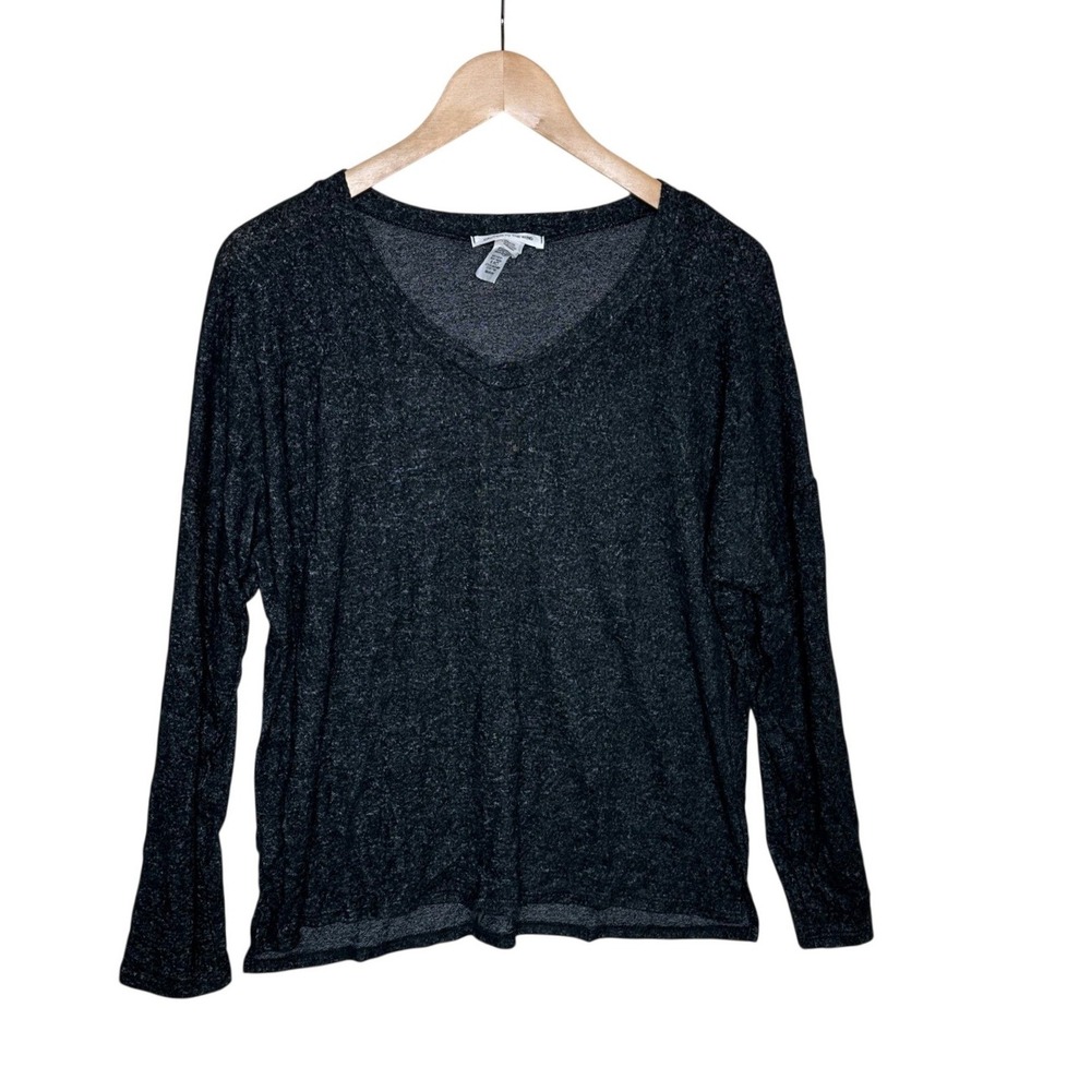 Caution To The Wind Womens Long Sleeve Lightweight Sweater Size Medium Gray